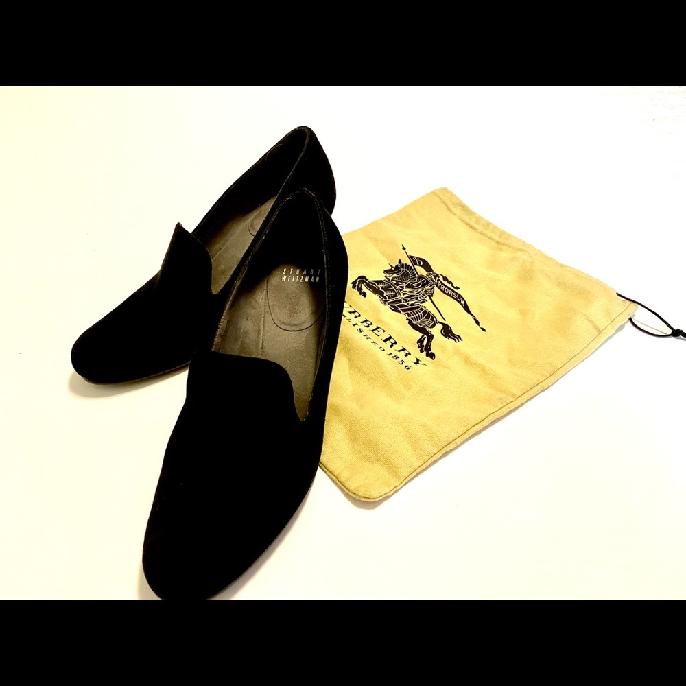 Stuart Weitzman Choked Up Black Suede Wedges Blac… - image 1